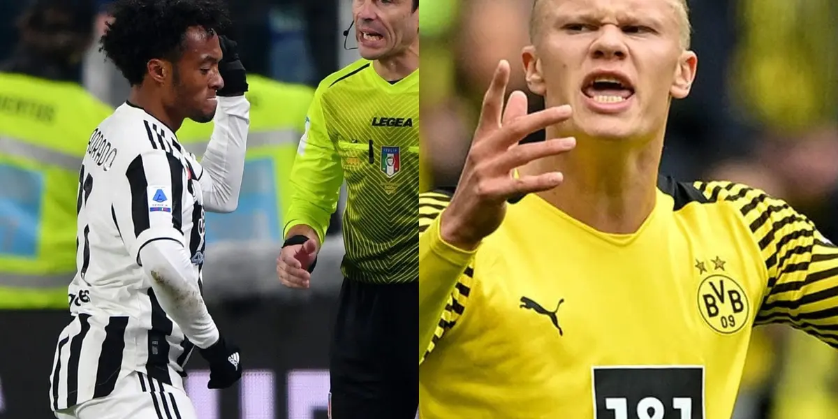 Cuadrado anotó un golazo con la Juventus en la Serie A de Italia contra el Bolonia y sorprendió con su manera de celebrar, mejor que Erling Haaland.