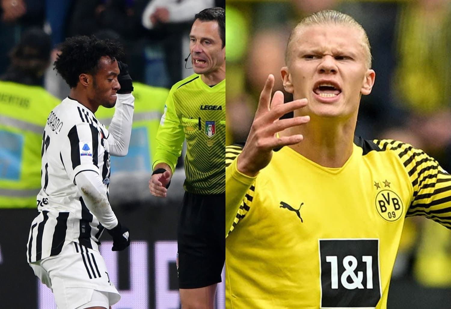 Cuadrado anotó un golazo con la Juventus en la Serie A de Italia contra el Bolonia y sorprendió con su manera de celebrar, mejor que Erling Haaland.