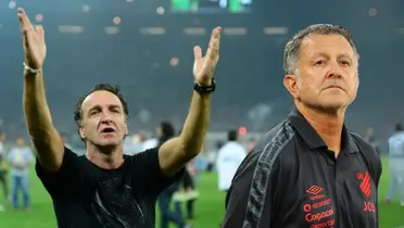 Cuca y Juan Carlos Osorio. Foto tomada de CONMEBOL y Revista Semana.