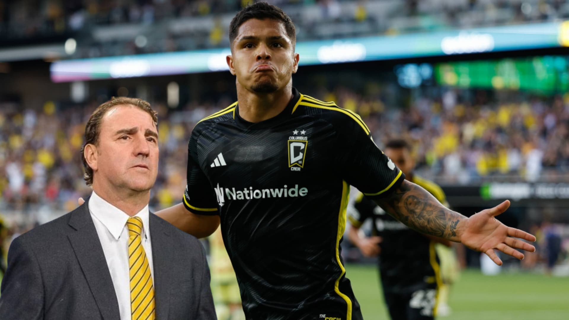 'Cucho' Hernández con la camiseta del Columbus Crew de la Major League Soccer. FOTO: Transfermarkt
