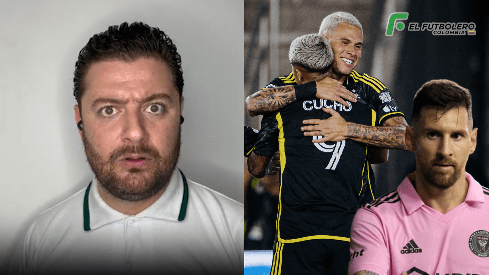 Cucho Hernández y Lionel Messi Foto: MLS, The Crew y El Futbolero