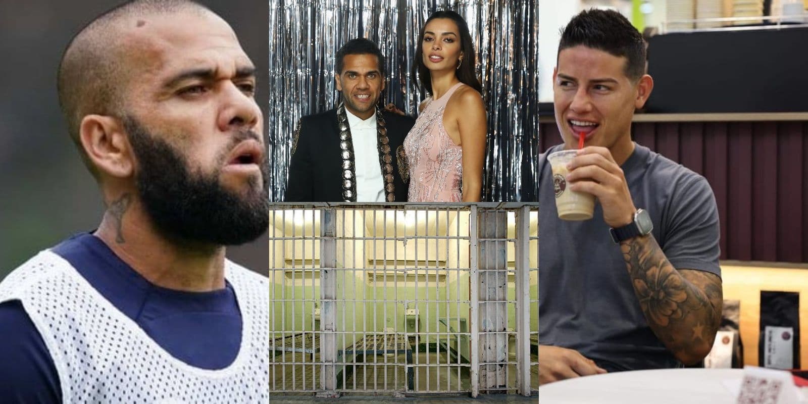 Daniel Alves está tras las rejas y James Rodríguez tuvo un encuentro con la ex pareja del brasileño.