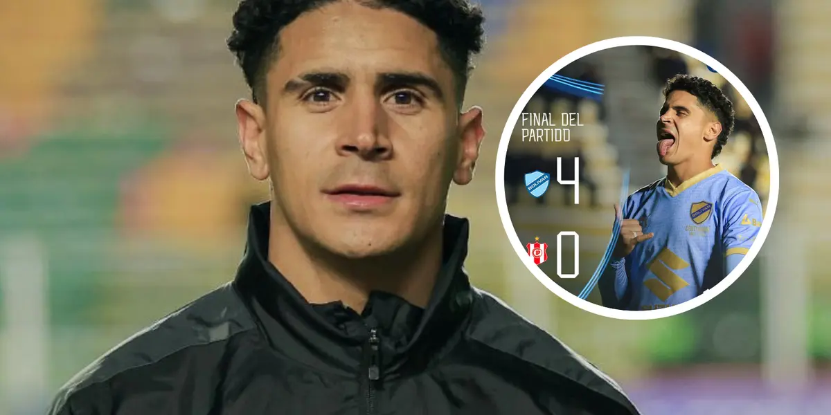 Daniel Cataño y la foto de su debut con Bolívar que despierta ilusiones en La Paz Foto: Club Bolívar