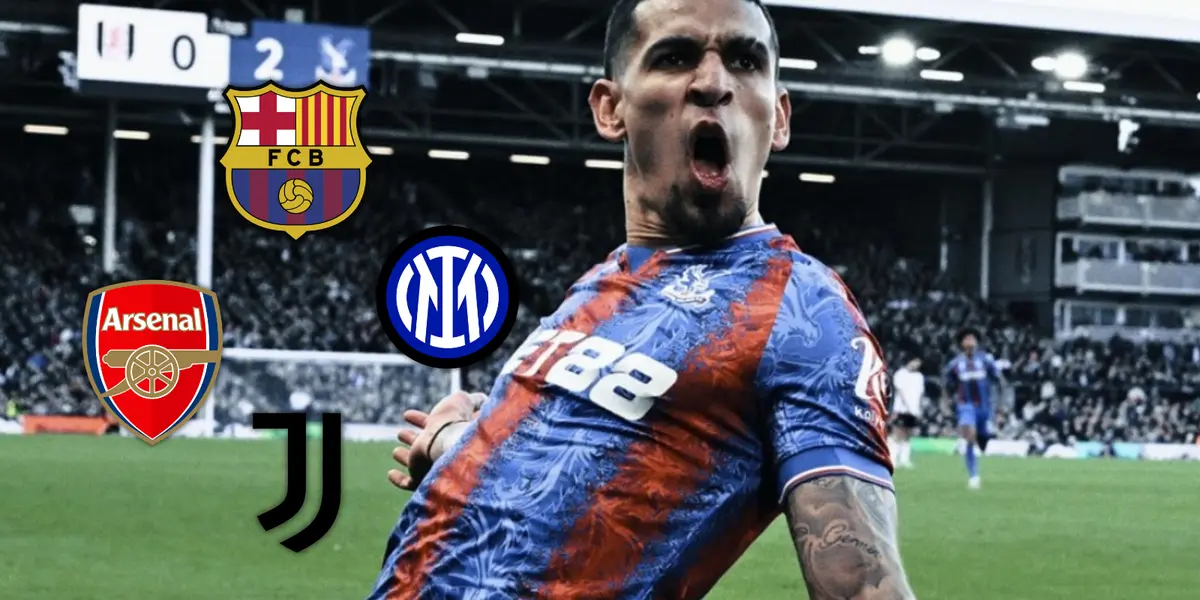 Daniel Muñoz espera resolver su futuro en los próximos días y hay un gigante que lo buscaría Foto: Crystal Palace y Escudoteca