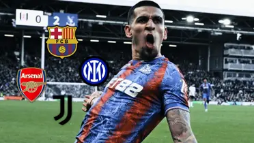 Daniel Muñoz espera resolver su futuro en los próximos días y hay un gigante que lo buscaría Foto: Crystal Palace y Escudoteca