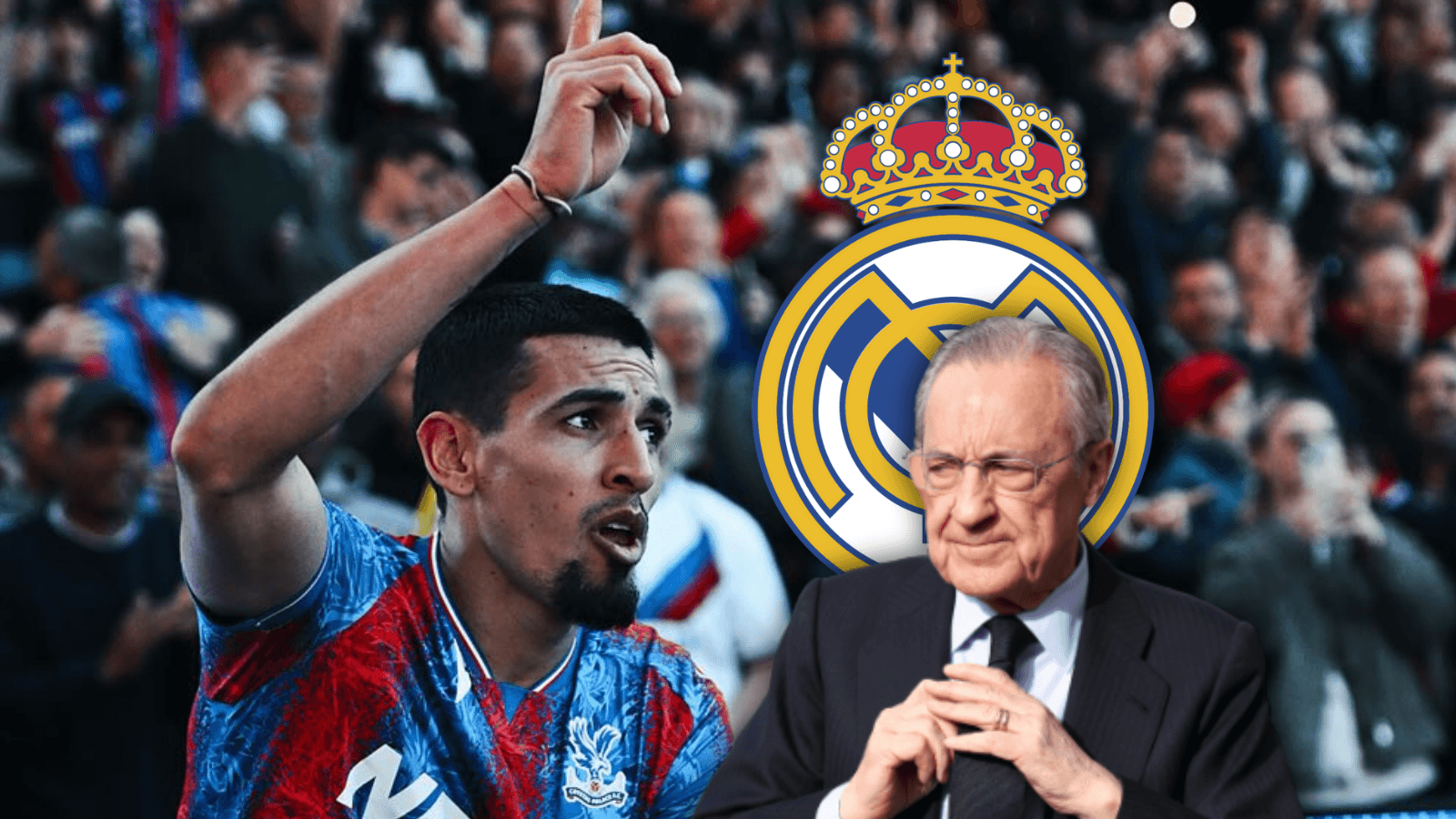 Daniel Muñoz y Florentino Perez resuelven uno de los rumores de la temporada Foto: Real Madrid, Crystal Palace