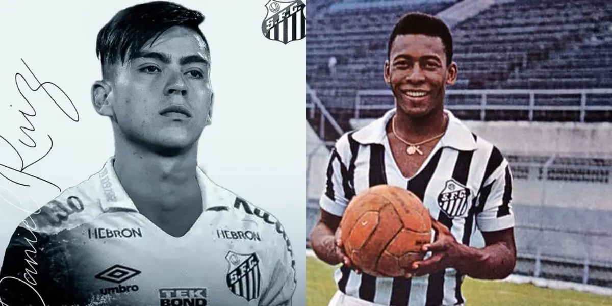 Daniel Ruiz recibió un mensaje directo en el Santos FC de Brasil.