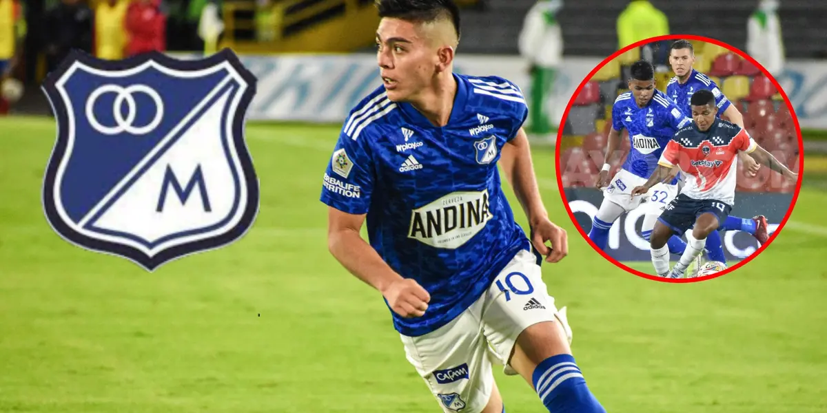 Daniel Ruiz se quitó la sal con Millonarios y tuvo una acción para callar a sus críticos (Fotos: Mundo Millos, Antena2, Dimayor)
