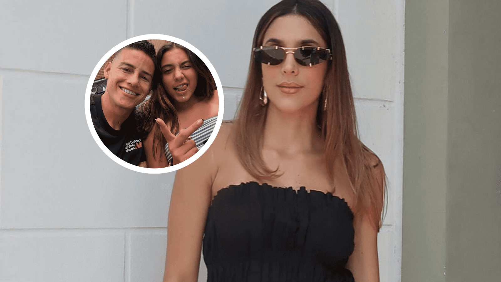 Daniela Ospina y la revelación sobre Salomé que involucra a James Foto: James Rodríguez y Daniela Ospina