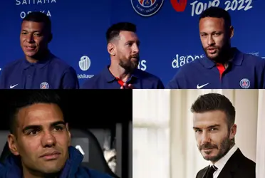 David Beckham tendría en la mira a Radamel Falcao para el Inter de Miami, también a un crack del PSG.