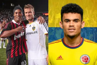 David Beckham y Ronaldinho respetan a un jugador colombiano que no es Luis Díaz.
