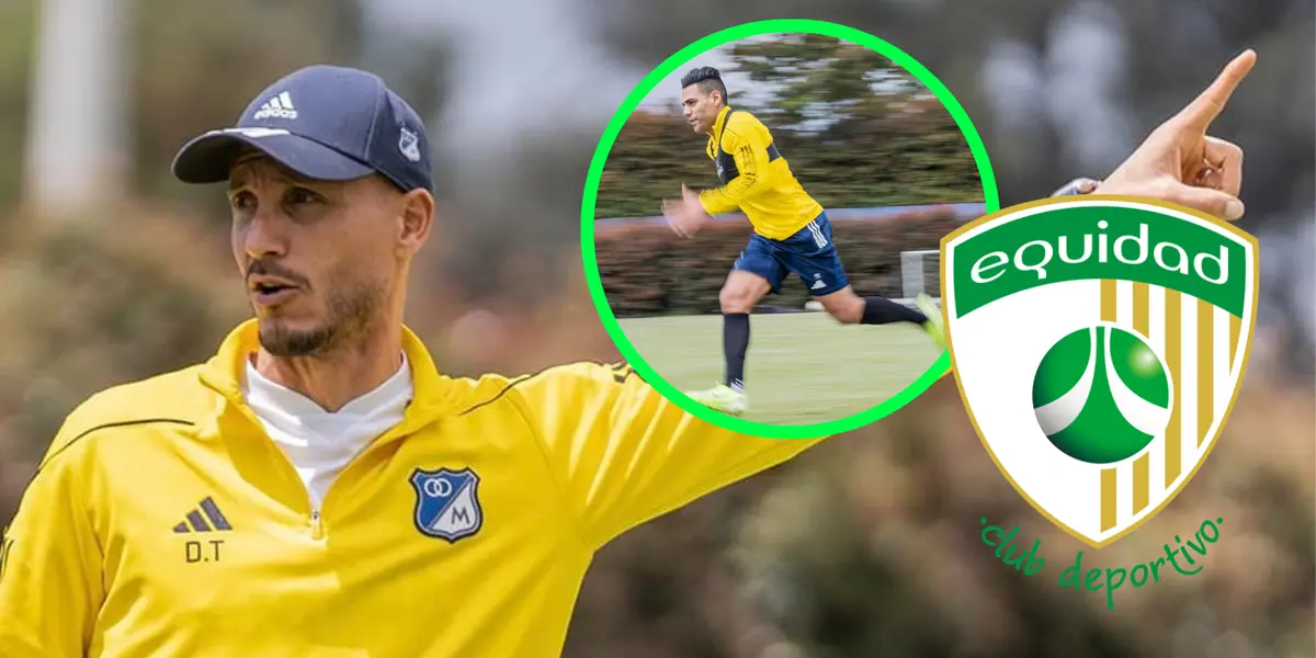 David González y Radamel Falcao García Foto: Millonarios FC y Escudoteca