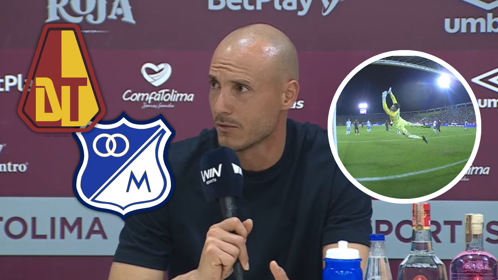 David González y su reflexión tras la nueva derrota de Millonarios Foto: Captura de DIMAYOR, Win Sports y Escudoteca