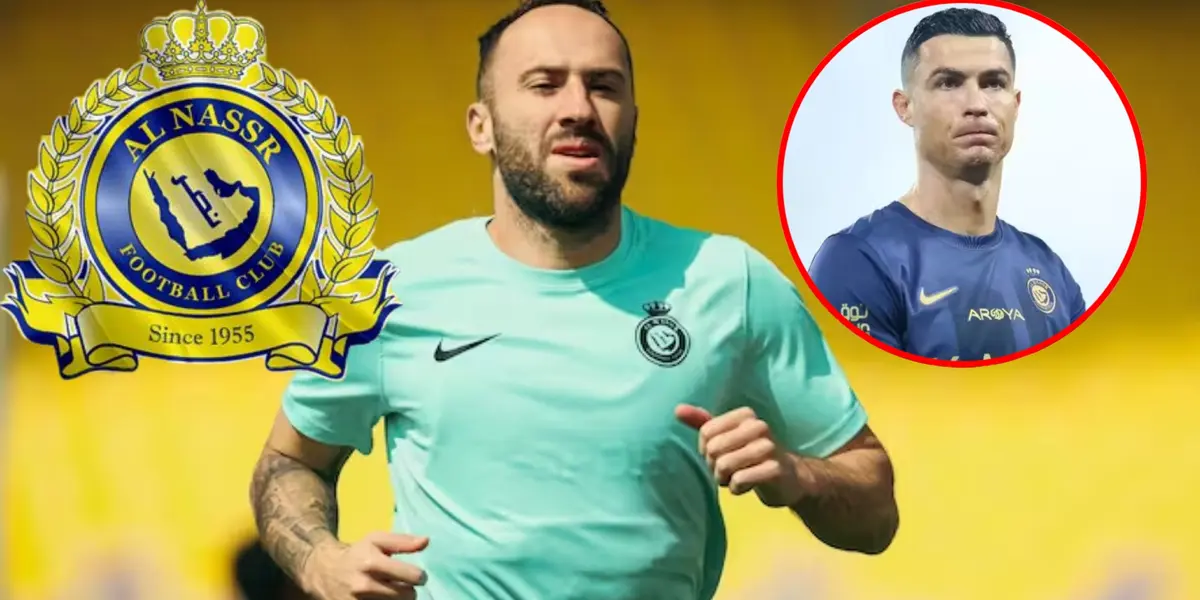 David Ospina volvió a jugar con Al Nassr de Arabia Saudita (Foto tomada de Caracol Radio, OneFootball)