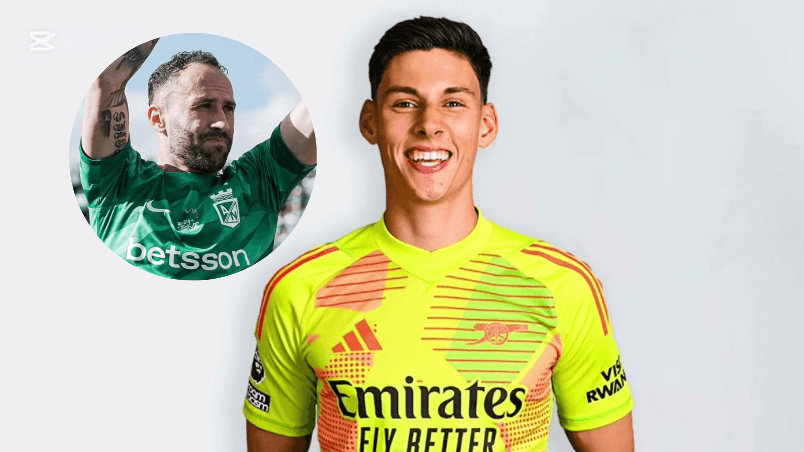 David Ospina y Alexei Rojas Foto: Nacionaloficial y Arsenal FC