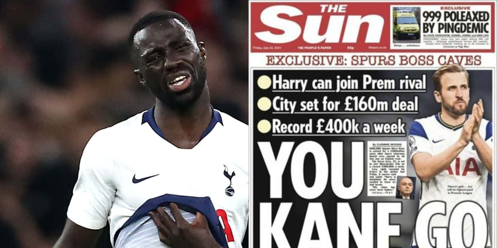 Davinson Sánchez fue duramente criticado en el Tottenham de Inglaterra.
