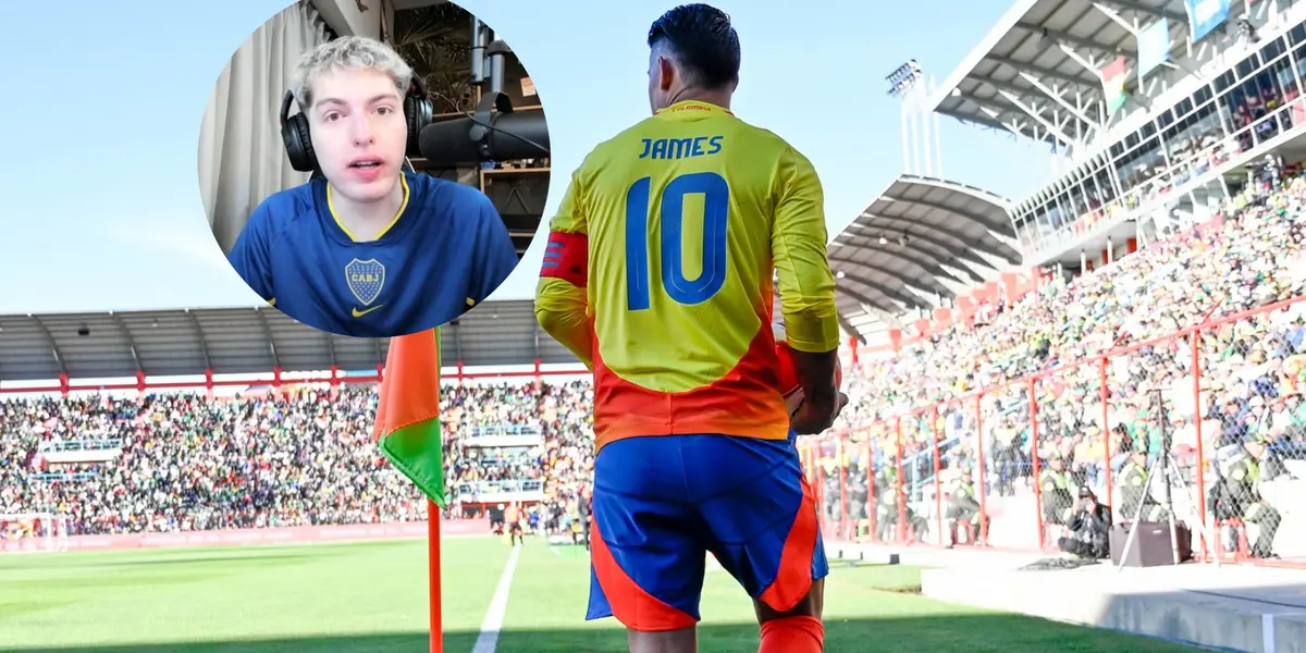 Davoo Xeneize y James Rodríguez Foto: Captura de X y redes sociales de James Rodríguez