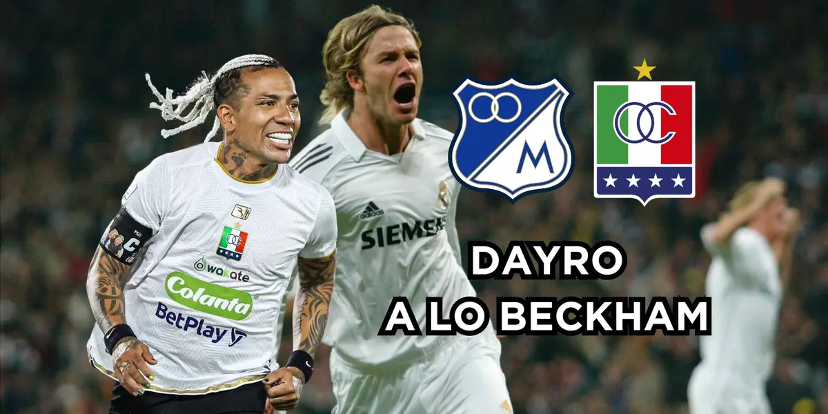 Dayro amargó a todo Millonarios FC. Foto de Beckham tomada de Planeta Real Madrid.