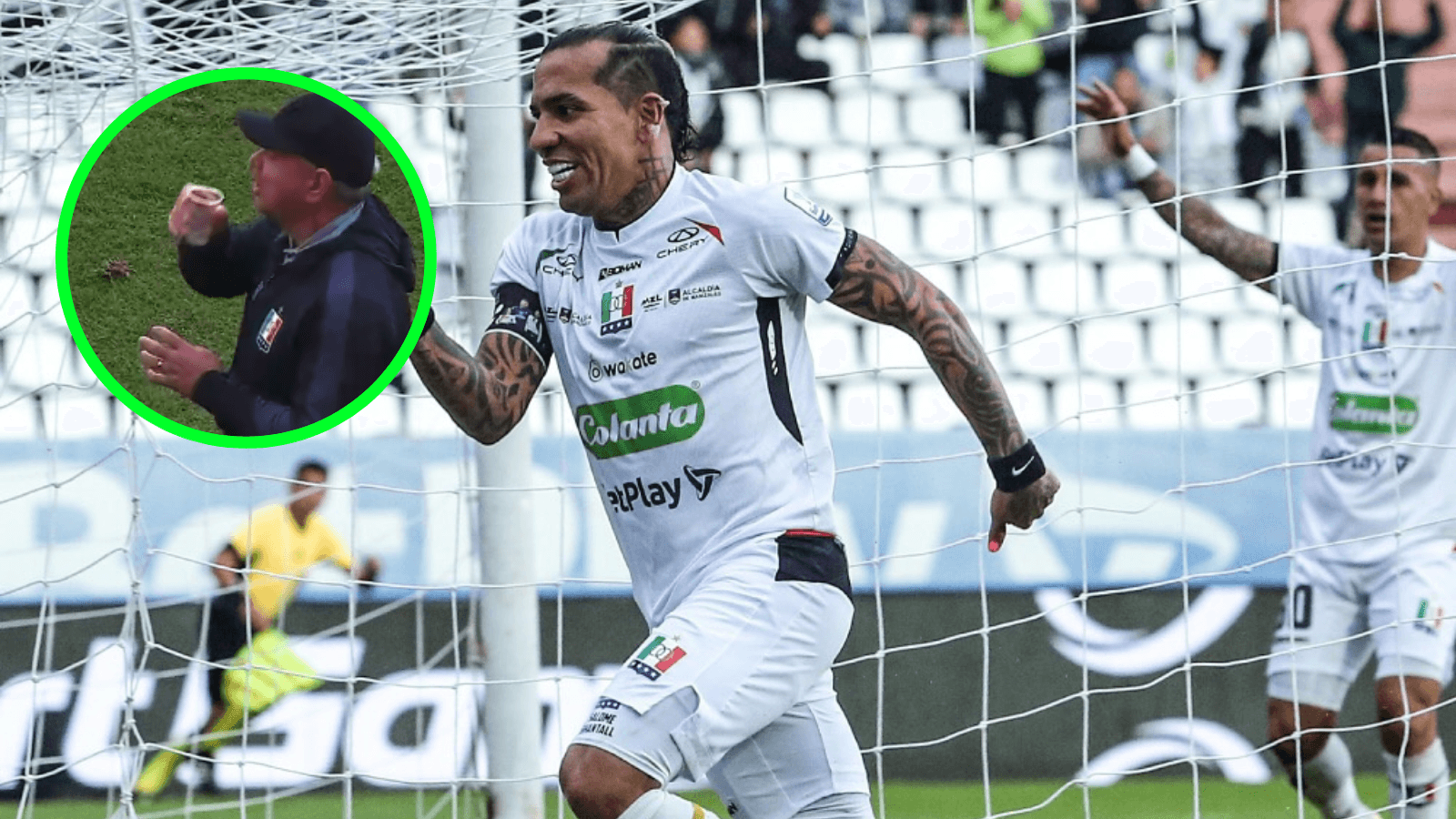 Dayro Moreno Foto: Once Caldas DAF y Captura de Win Sports