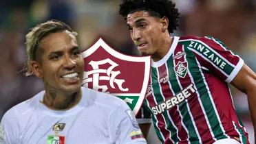 Dayro Moreno tiene un serio problema con el Once Caldas ante Fluminense Foto: Fluminense, Escudoteca y Once Caldas