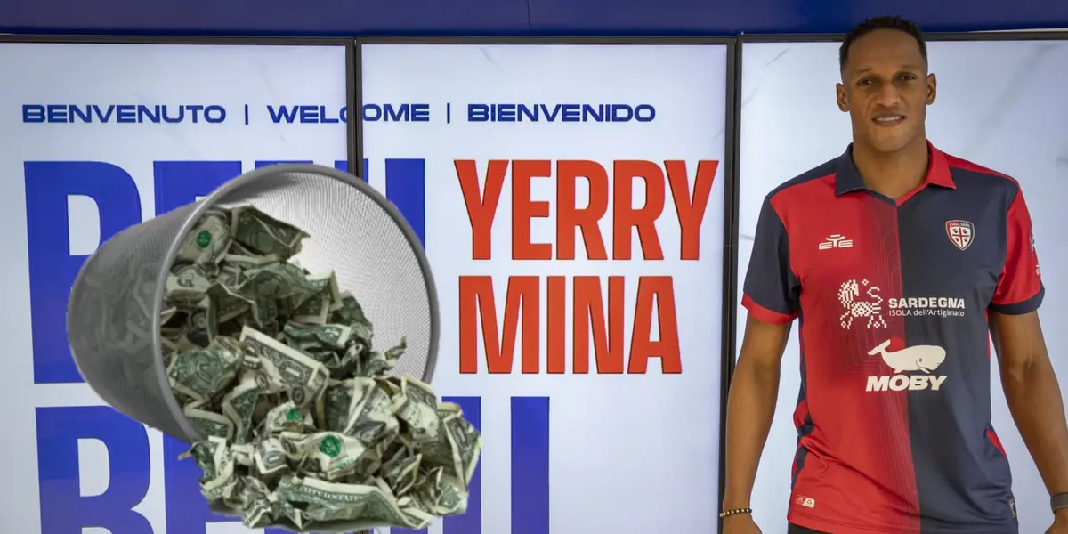 De costar $126 mil millones, el nuevo valor de Yerry Mina ahora en el Cagliari  