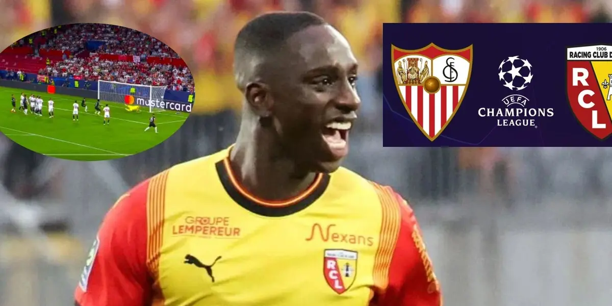 Deiver Machado es titular en el empate parcial de Lens ante Sevilla en Champions League-
