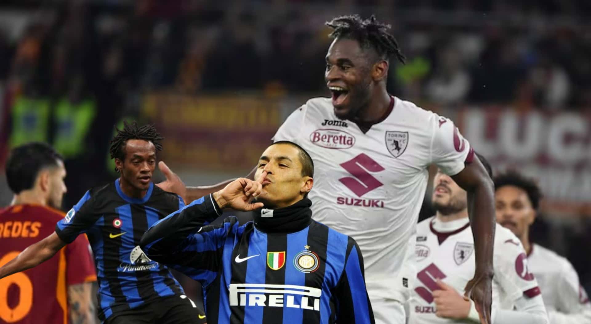 Delantero colombiano le pisa los talones a Juan Guillermo Cuadrado e Iván Ramiro Córdoba. FOTO: 'X'