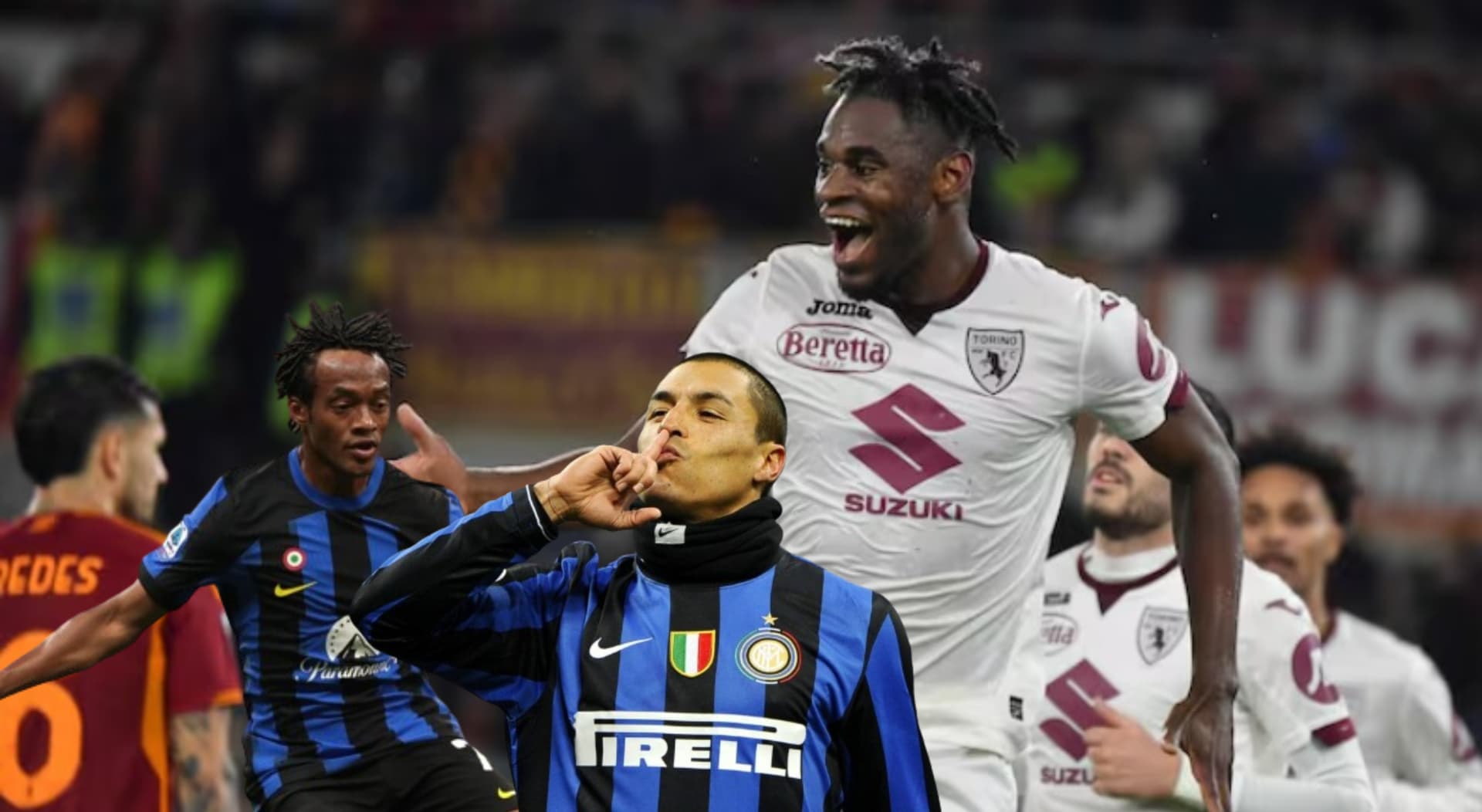 Delantero colombiano le pisa los talones a Juan Guillermo Cuadrado e Iván Ramiro Córdoba. FOTO: 'X'