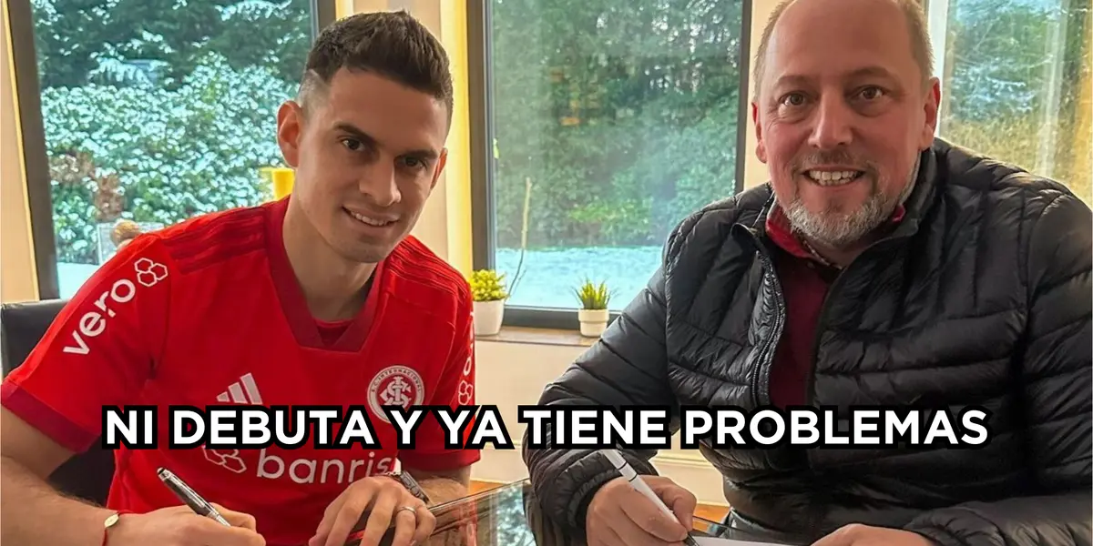 Delantero colombiano presenta inconvenientes con su nuevo equipo en Brasil. FOTO: ‘X’