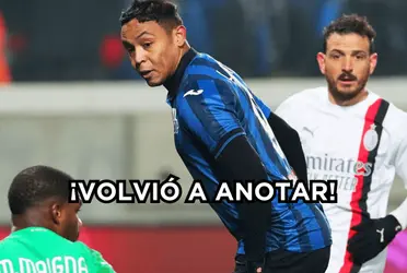 Delantero colombiano volvió a anotar con el Atalanta.