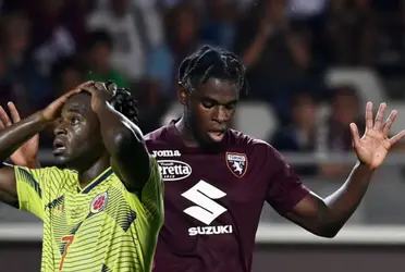 Delantero colombiano y una ingrata noticia que tuvo en Italia con su equipo, Torino.
