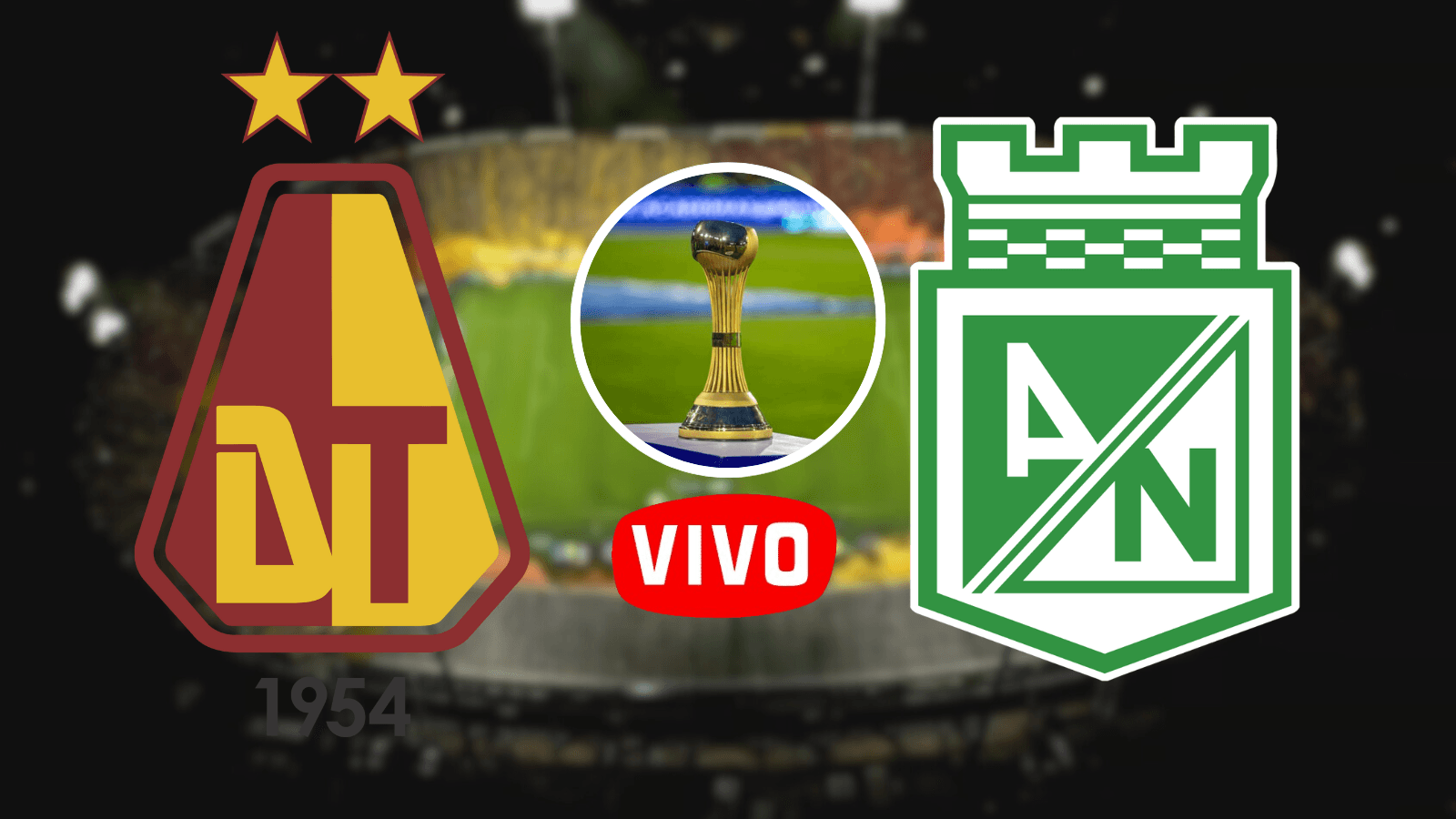 Deportes Tolima vs Atlético Nacional Foto: Tolima Online y Escudoteca