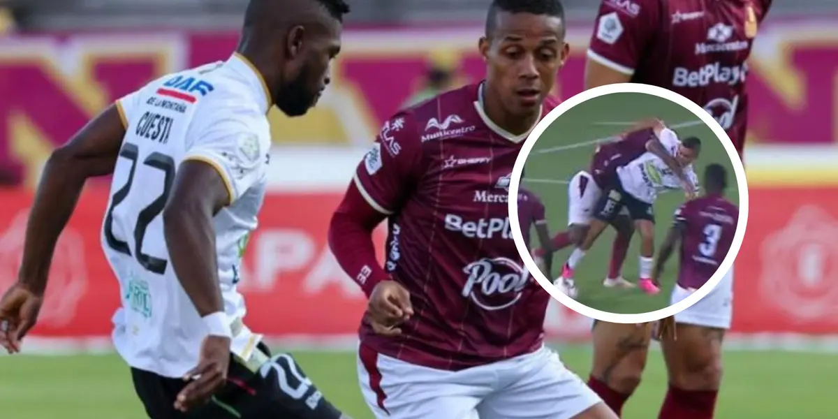 Deportes Tolima vs Once Caldas Foto: Futbolred y Captura de Win Sports