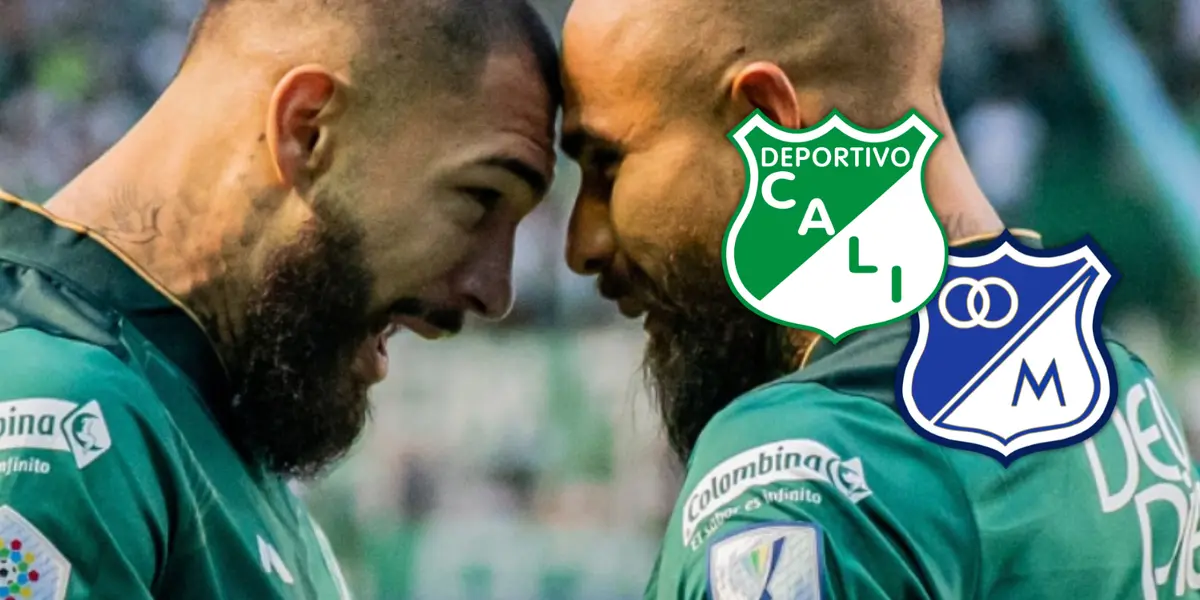 Deportivo Cali vs Millonarios FC Foto: Escudoteca y Deportivo Cali