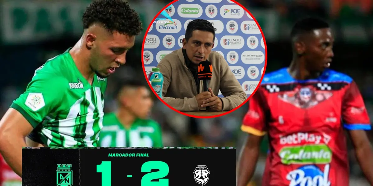 Derrota de Atlético Nacional vs Fortaleza por liga colombiana