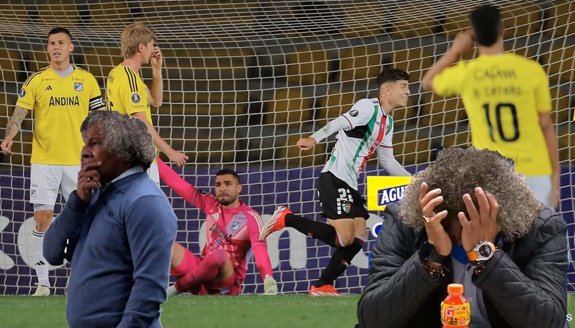Derrota de Millonarios vs Palestino- Fotos: X, Semana, Antena 2