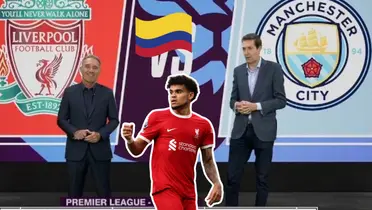 Desde ESPN reaccionaron al ver a Luis Díaz. Foto captura de pantalla de ESPN y LFC Website.
