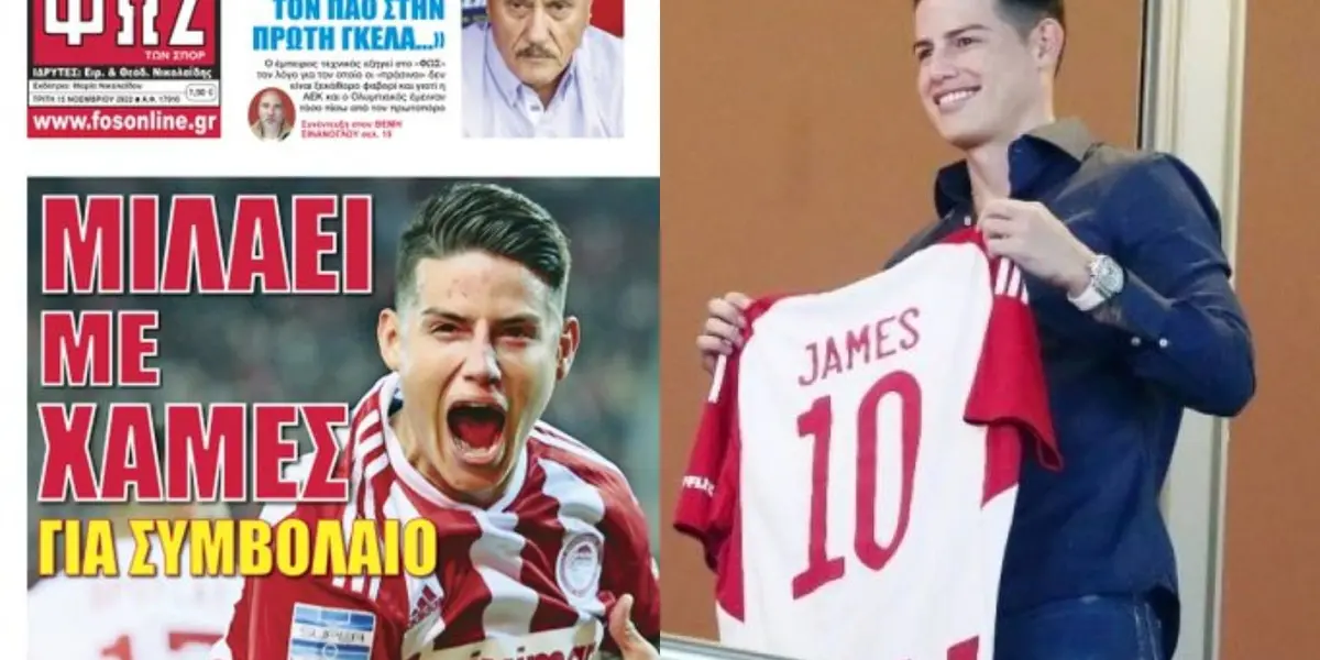 Desde Grecia hay novedades con respecto al futuro de James Rodríguez en el Olympiacos.