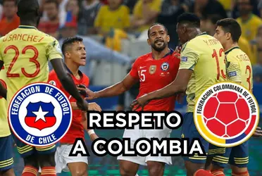 Desde la Selecion Chile ahora se toman con cautela y respeto a la Selección Colombia.
