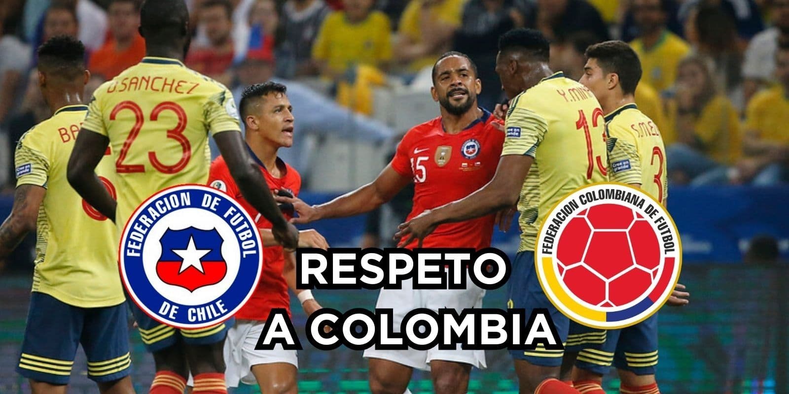 Desde la Selecion Chile ahora se toman con cautela y respeto a la Selección Colombia.