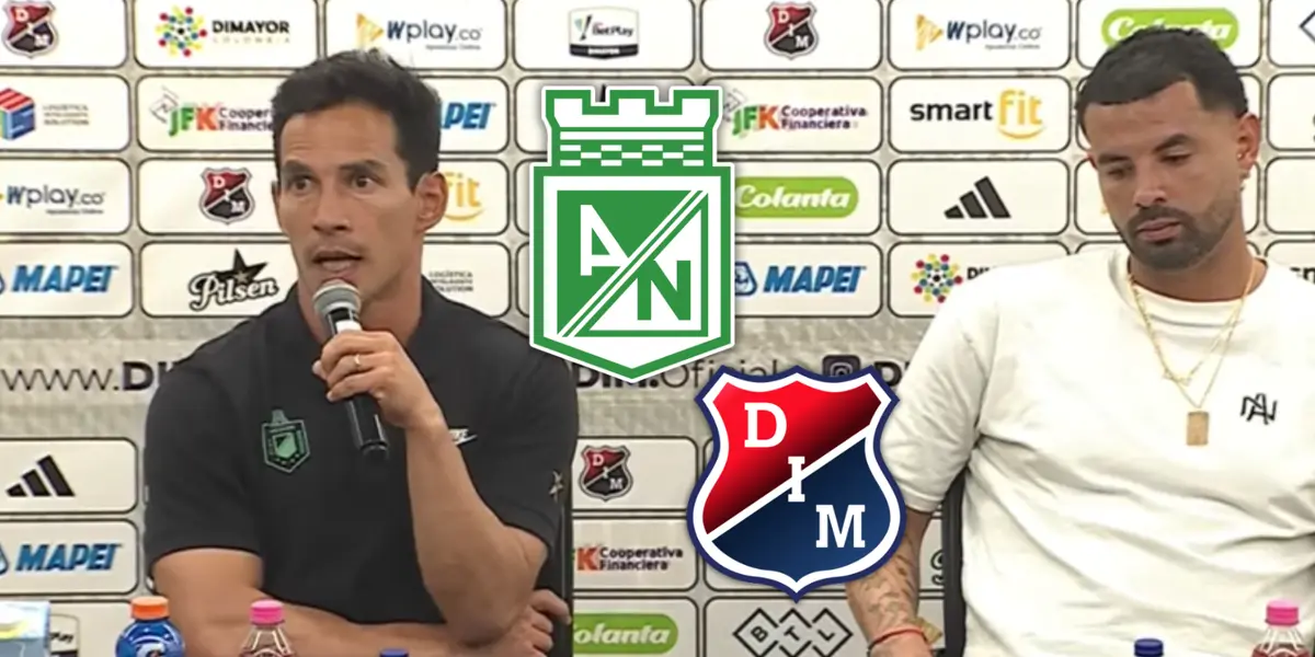 Diego Arias y su claro mensaje luego del aburrido empate de Nacional ante Medellín Foto: Escudoteca y Captura de DIMAYOR