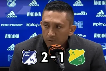 Diego Corredor comentó su molestia y frustración con el trabajo del árbitro en este encuentro.