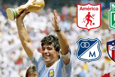 Diego Maradona dejó de existir y entre tantos mensajes y homenajes también aparecieron los de los equipos grandes de Colombia