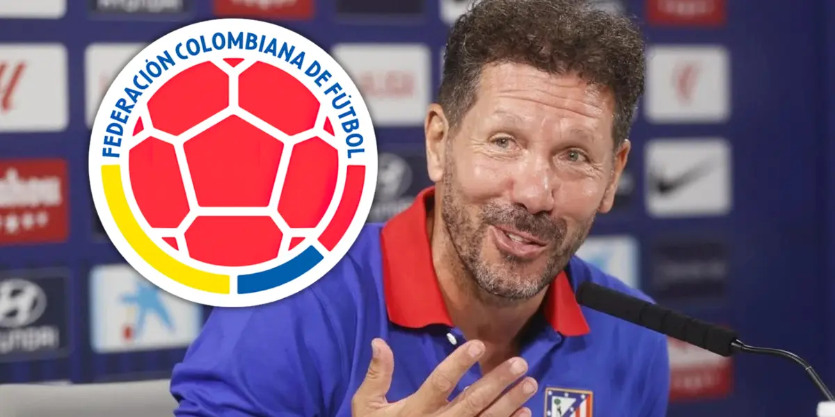 Diego Pablo Simeone y el colombiano que ahora busca en Atlético de Madrid Foto: Escudoteca y Atlético