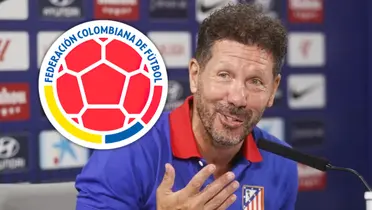 Diego Pablo Simeone y el colombiano que ahora busca en Atlético de Madrid Foto: Escudoteca y Atlético