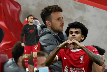 Diogo Jota habló de Luis Díaz en el Liverpool.