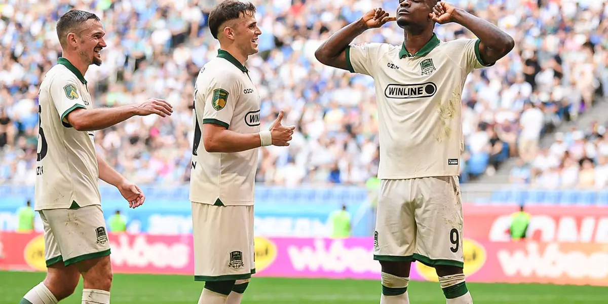 Doblete de Jhon Córdoba en las últimas horas con el Krasnodar de Rusia y mira lo que hizo Foto: FC Krasnodar