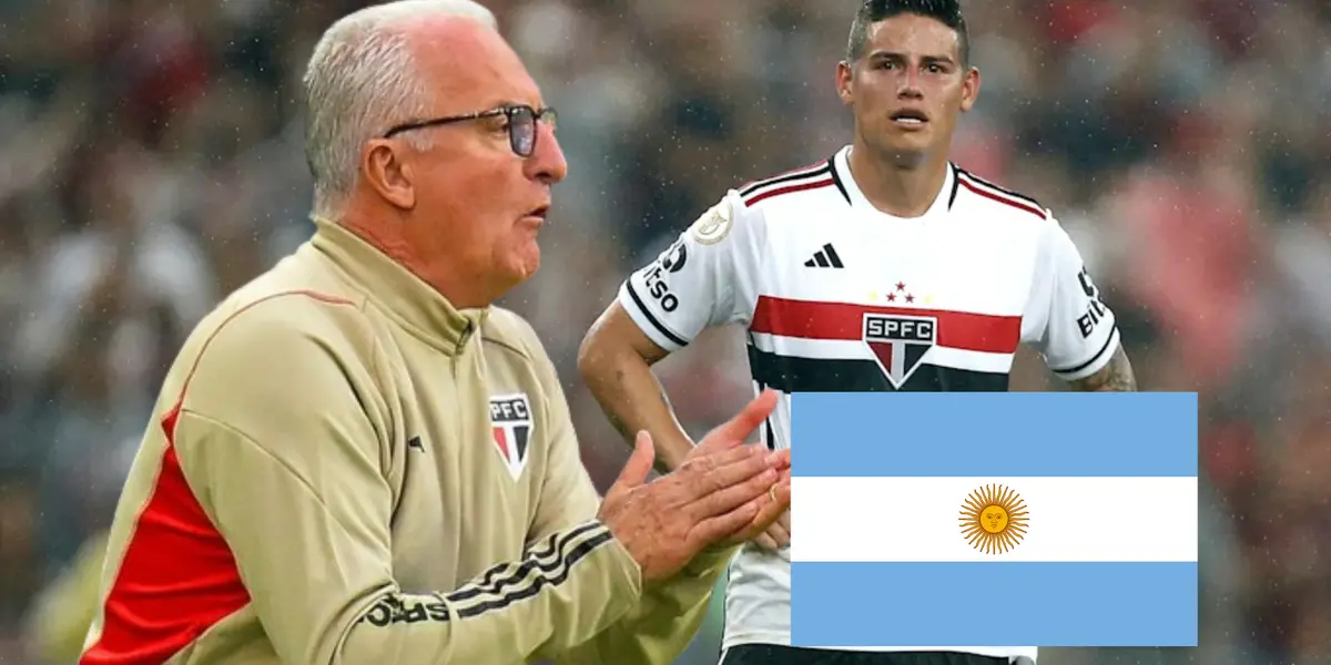 Dorival Junior, al lado James Rodríguez.