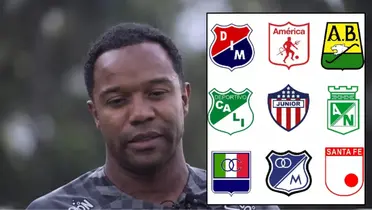 Dorlan Pabón en su despedida de Atlético Nacional y 9 logos de equipos de la Liga Colombiana