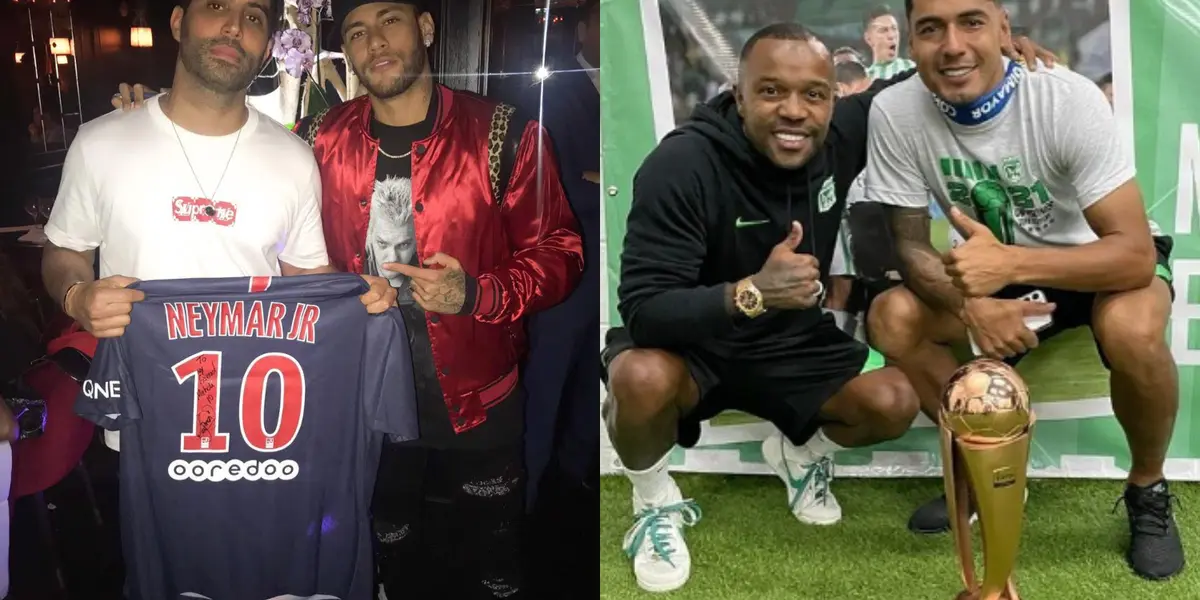 Dorlan Pabón se da un lujo a lo Neymar.